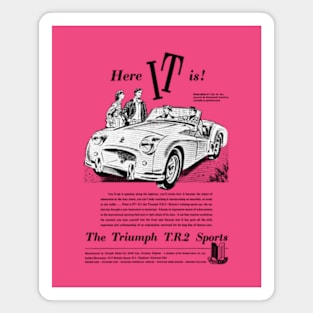 TRIUMPH TR2 - advert Magnet